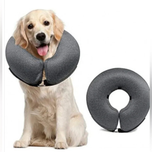 Sz L MIDOG Dog Cone Collar for After Surgery, Pet Inflatable Collar Soft - Picture 3 of 8